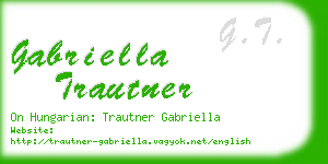 gabriella trautner business card